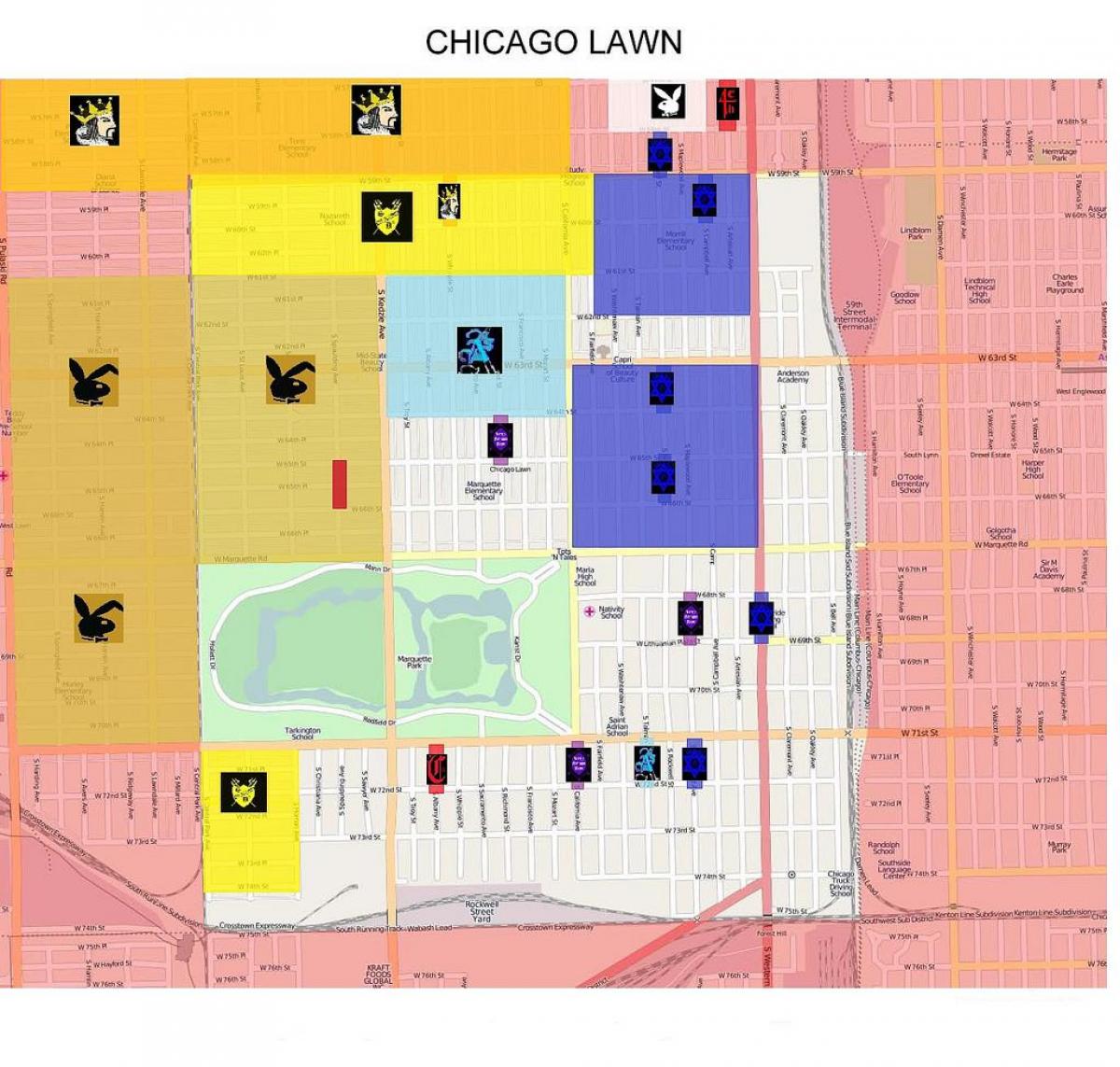 çete harita Chicago
