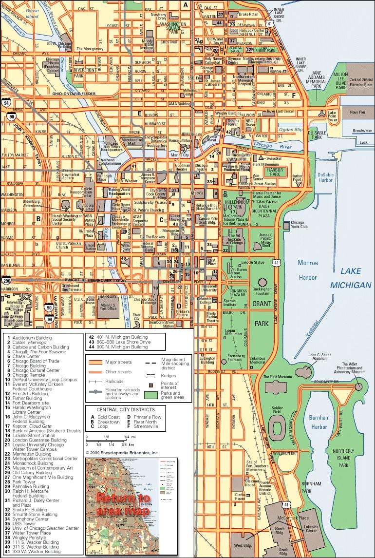 Chicago şehir haritası