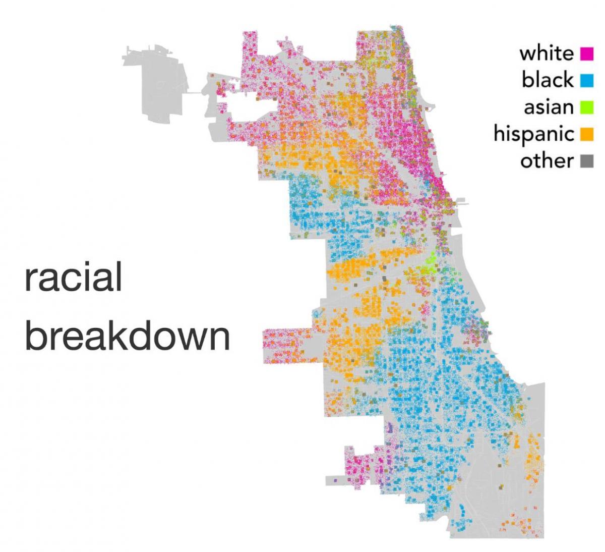 Chicago haritası etnik