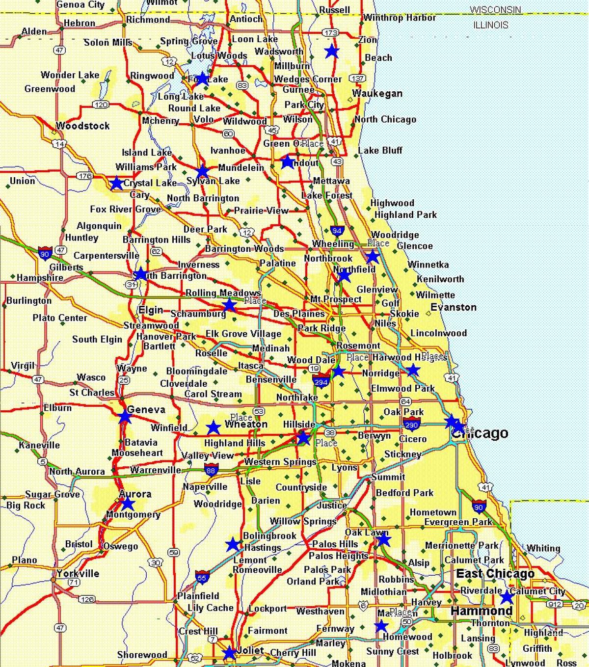 Chicago şehir haritası