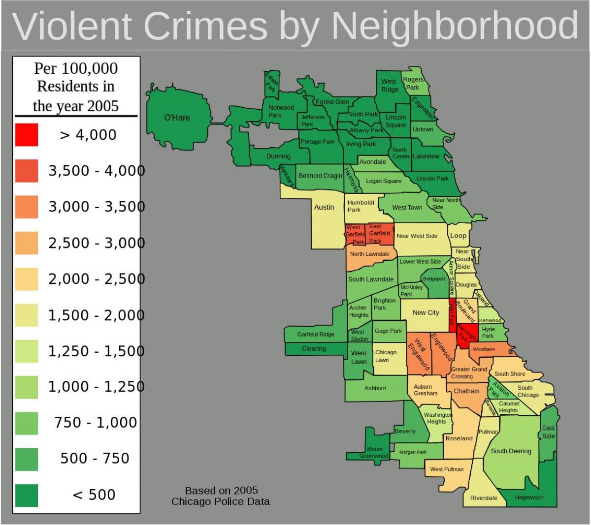 Chicago kötü alanları göster