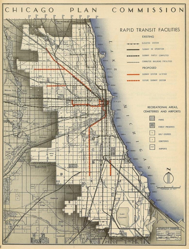 Chicago haritası metro