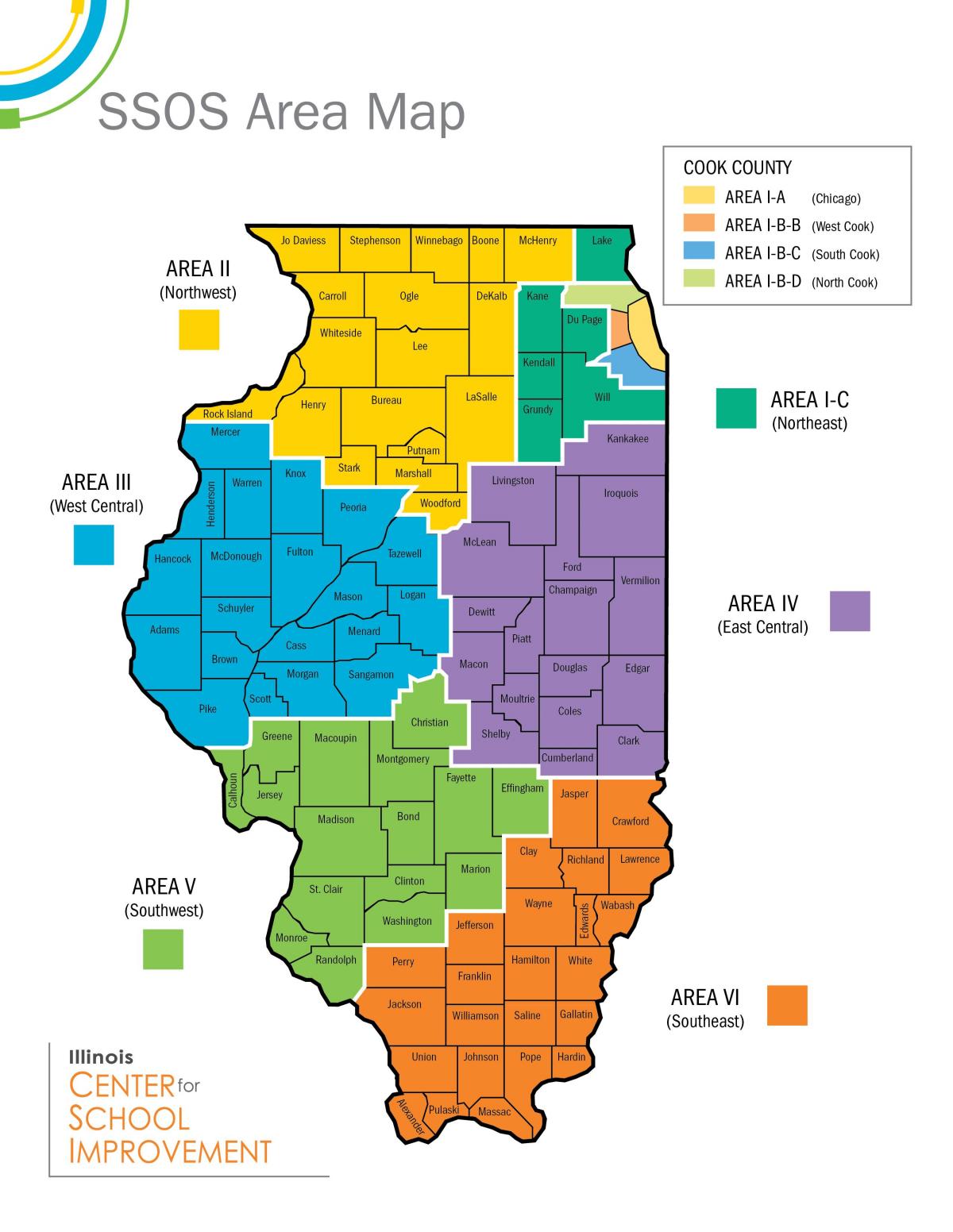 Chicago devlet okulları harita