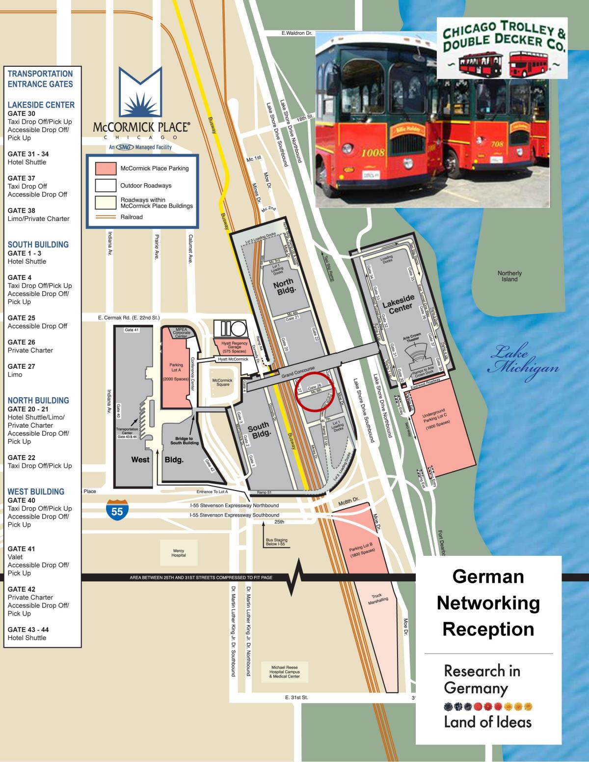 Chicago trolley tour harita
