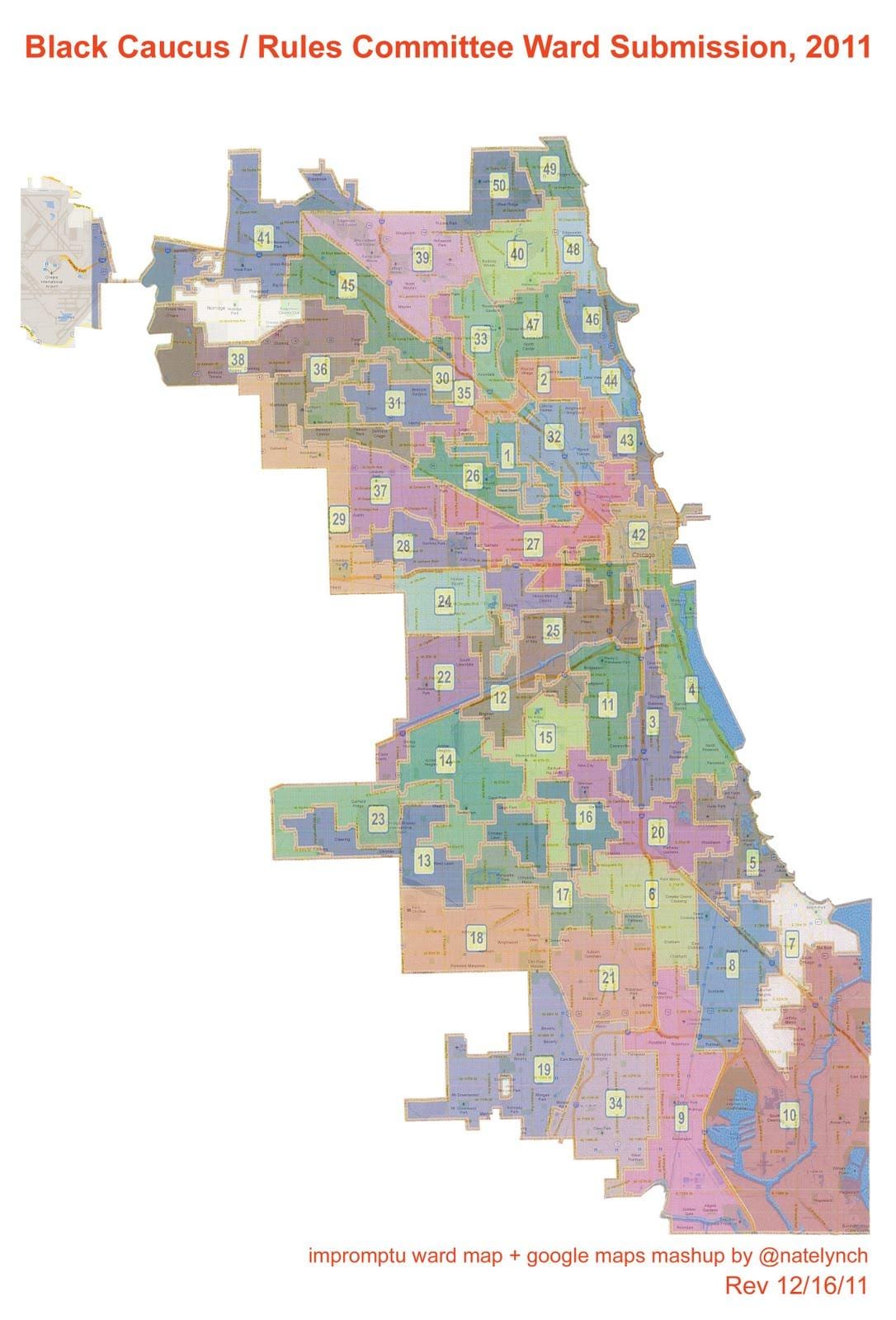 Chicago şehir ward göster