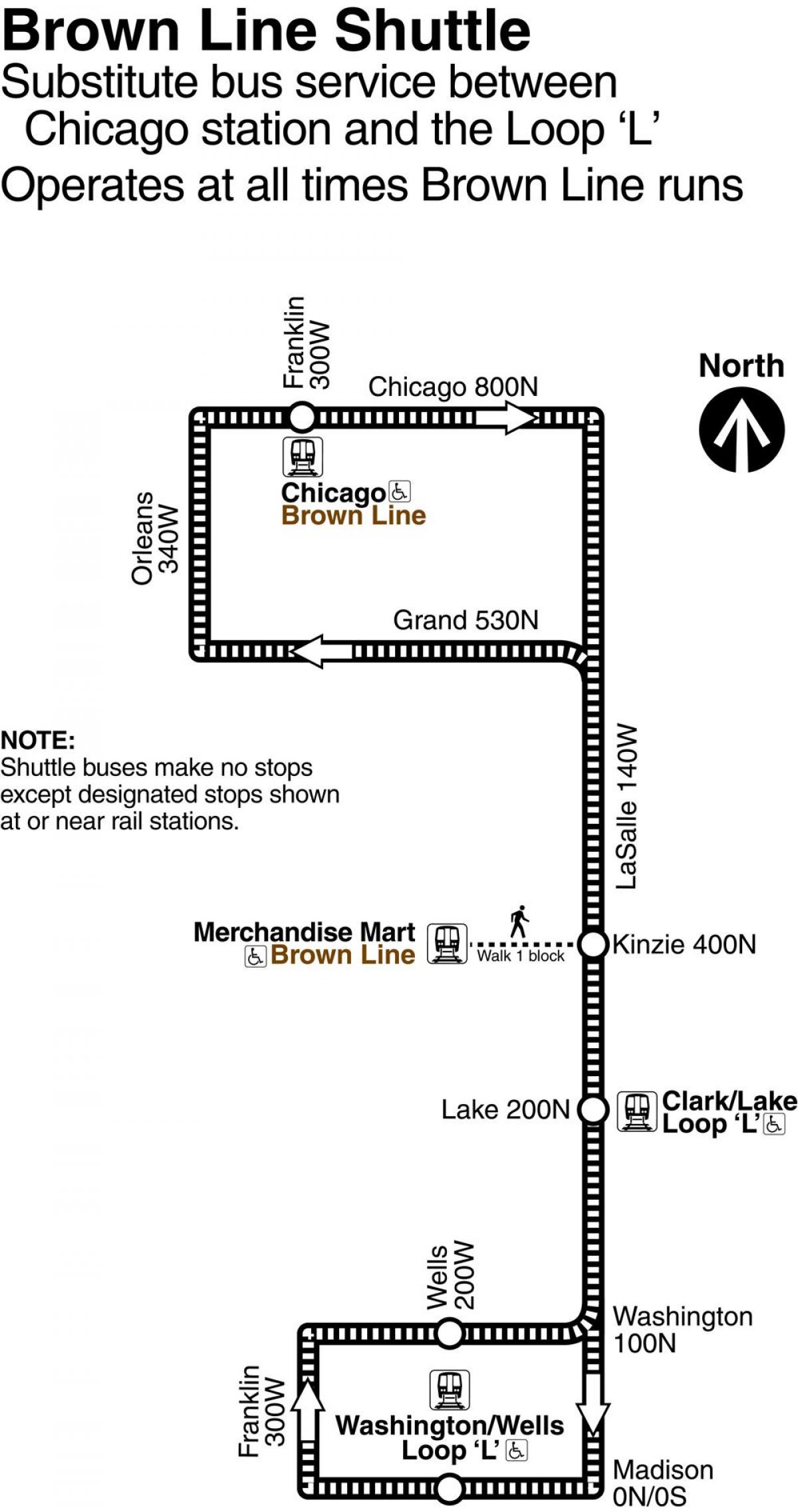 Chicago kahverengi çizgi göster