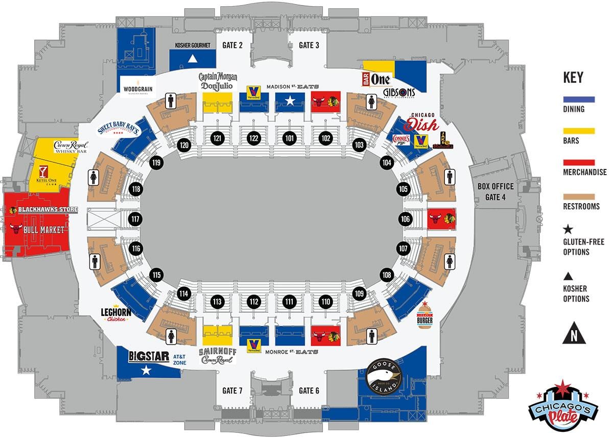 United Center suite harita Chicago