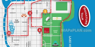 Chicago büyük otobüs turu göster