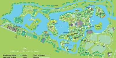 Chicago Botanik Bahçesi harita