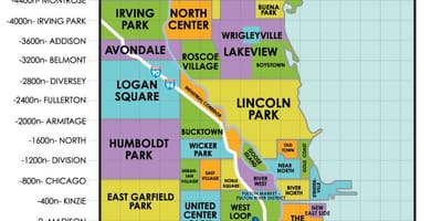 Chicago haritası mahalleleri