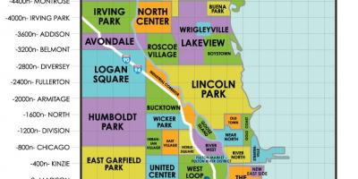 Chicago haritası mahalleleri