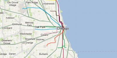Chicago blue line tren göster