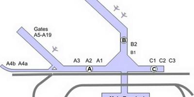 Chicago haritası Midway airport