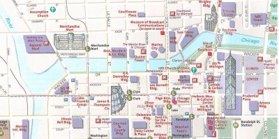 Chicago turistik haritası