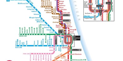 Cta harita Chicago