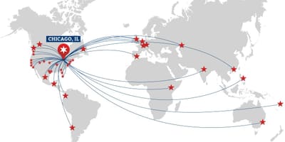 Dünya haritası Chicago