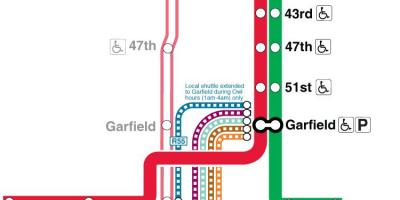 Chicago metro haritası kırmızı çizgi